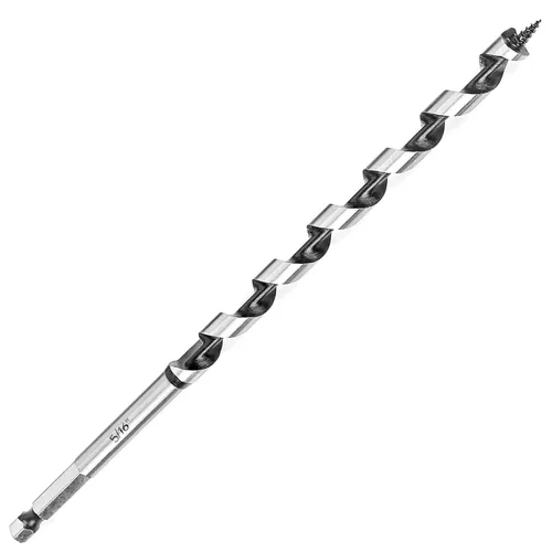 Miniatura 15 de Broca de taladro de 1-1/2 pulgadas x 9 pulgadas para madera, vástago hexagonal de 1-1/2 pulgadas, broca larga para madera suave y dura, plástico