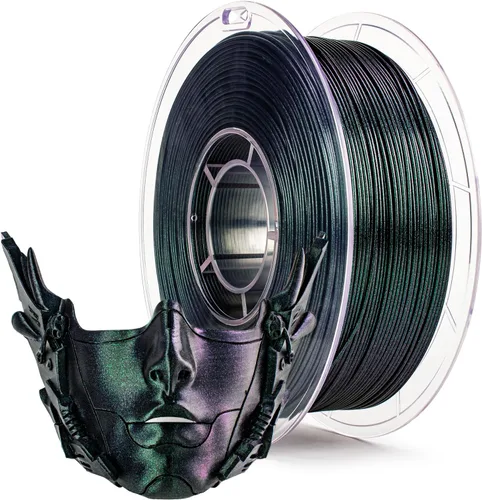 Miniatura 23 de ZIRO - Filamento para impresora 3D, 1.75mm de polilactida brillante con destellos, Serie Camaleón, efecto brillante con destellos, carrete de 1kg