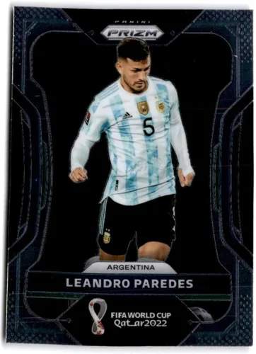 2022 Panini Prizm FIFA World Cup Qatar #6 Leandro Paredes Argentina Official Soccer/Football Trading Card in Raw (NM or Better) Condition