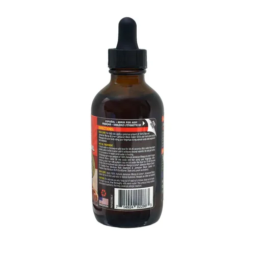 Miniatura 2 de Jamaican Mango & Lime Aceite de ricino negro – Aceite para cabello y cuero cabelludo para mechones, trenzas, giros y cabello natural – Fortalece