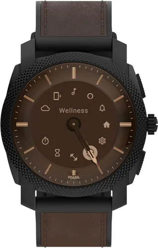 Miniatura 10 de Fossil Machine Gen 6 Reloj inteligente híbrido con Alexa integrado frecuencia cardíaca seguimiento de actividad oxígeno en sangre y notificaciones