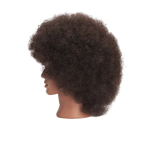 Miniatura 3 de Traininghead - Cabeza de maniquí de cabello 100% real, cabeza de entrenamiento, cosmetología, cabeza de maniquí, cabeza de práctica de peluquería