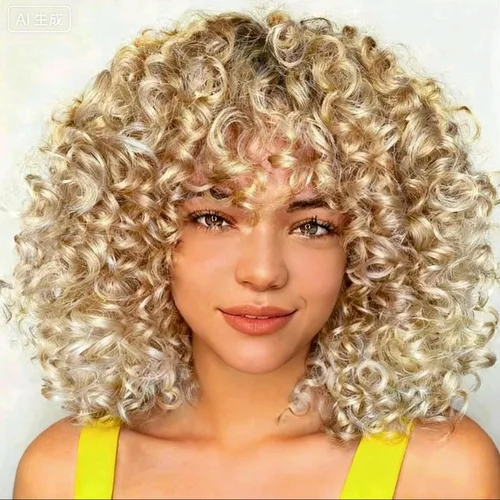 Miniatura 9 de 7 paquetes de cabello rizado de ganchillo GoGo de 6 pulgadas, pelo corto, para mujeres, rizos de playa, trenzas de ganchillo de torsión profunda