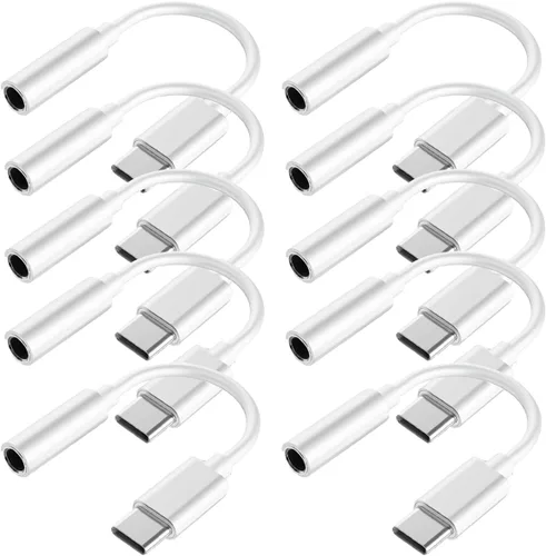 Miniatura 13 de Adaptador USB C a conector de auriculares de 0.138 in para iPhone 16/16 Pro/15/15 Pro/Pro Max/Plus, cable auxiliar tipo C compatible con iPad