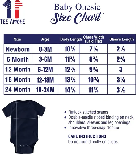 Miniatura 6 de TEEAMORE Body personalizado para bebé, añade tu texto para bebé niña y niño