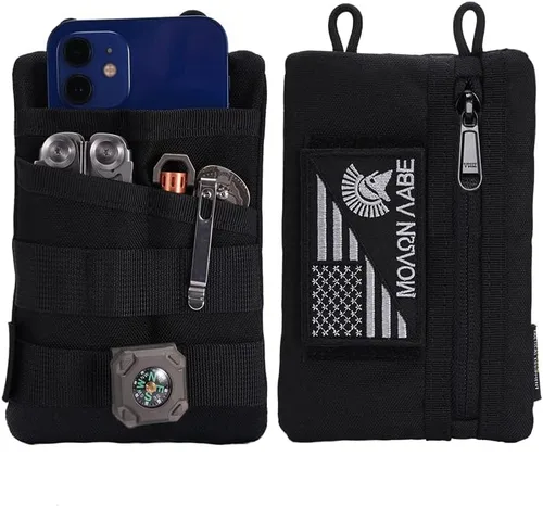 Miniatura 13 de VIPERADE VE3 Organizador de herramientas, cinturón de herramientas de nylon con bucle y 4 bolsillos, bolsa EDC para linterna/cuchillo de bolsillo