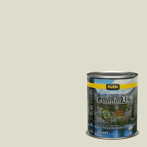Miniatura 98 de Rodda Paint CASCADIA XL - Pintura e imprimación satinada para exteriores en uno, cuarto de galón, blanco abstracto