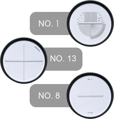 Miniatura 5 de 10 lupas recargables Jewelers con luces LED y 3 escalas de retícula, campo de visión de 0.98 pulgadas, enfoque ajustable con lupa de joyería