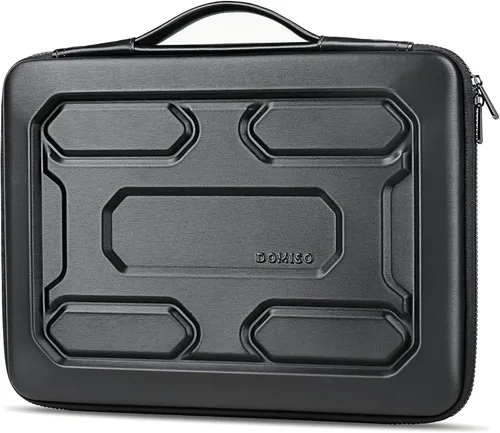Miniatura 11 de DOMISO Funda para laptop de 13.3 pulgadas con asa, bolsa para computadora a prueba de golpes, funda protectora impermeable EVA para portátiles