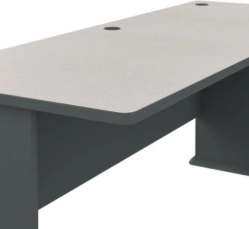 Miniatura 6 de Bush Business Furniture - Serie A 36W Escritorio 36W Negro, Madera Blanco y pizarra