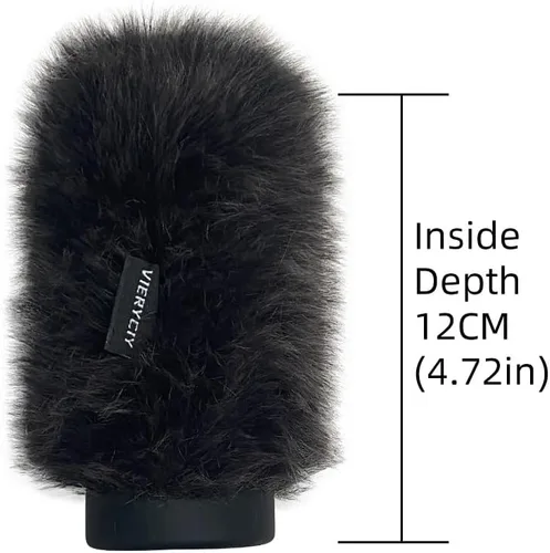 Miniatura 2 de Micrófono Wind Muff Pop Filter Para Sennheir MKE600 Cubierta de micrófono de escopeta parabrisas Deadcat para Rode Ntg4 NTG5 escudo Auriculares