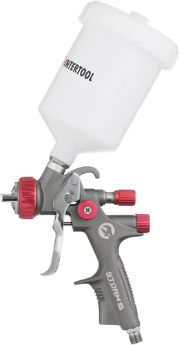 INTERTOOL LVLP Pistola de aire con boquilla de 0.06 pulgadas, fácil de usar y limpiar, pulverizador de pintura para auto y pintura de bricolaje para