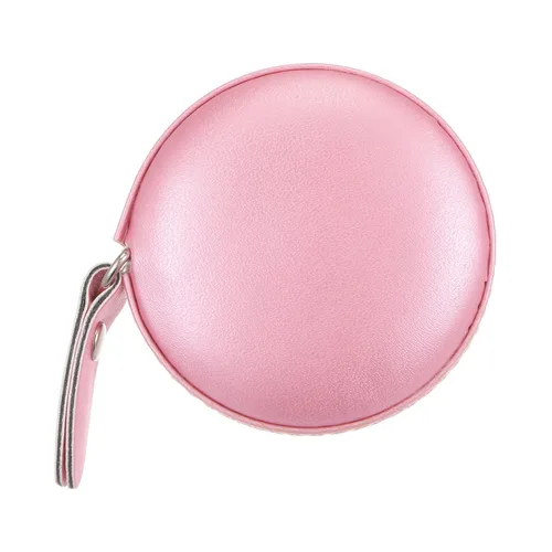 Miniatura 14 de HARFINGTON Cinta métrica retráctil redonda de 59.1 in/60 pulgadas, funda de cuero suave, tamaño de bolsillo para cuerpo, tela, medidas de costura