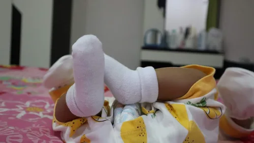 Miniatura 3 de RATIVE Calcetines de rizo para recién nacidos de 0 a 3 meses y bebés de 3 a 12 meses de grosor para bebés niños y niñas