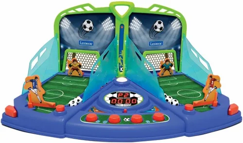 Miniatura 3 de LEXiBOOK, Juego de fútbol electrónico con efectos de luz y sonido para 2 jugadores, azul/verde, JG945