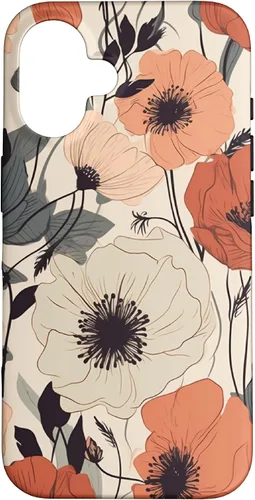 Miniatura 31 de Funda para iPhone 12/12 Pro Minimal Poppy Flower Boho Floral Cute Aesthetic