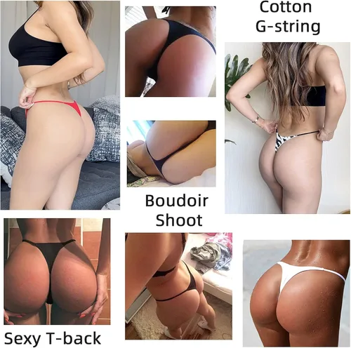 Miniatura 7 de KUKU PANDA Tangas de algodón para mujer sexy sin costuras para mujer conjunto de 3