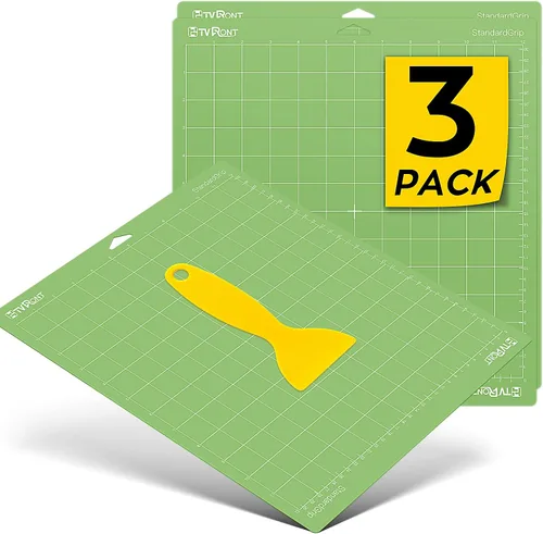 Miniatura 17 de HTVRONT - Alfombrilla de corte, 6 alfombrillas de corte de 12 x 12 pulgadas (estándar, ligera, fuerte, agarre de tela) compatibles con Cricut Maker