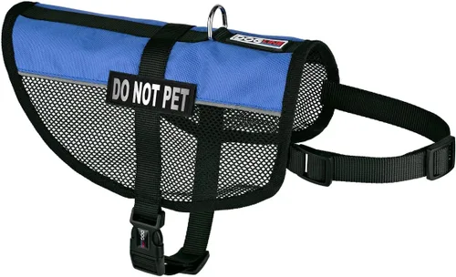 Miniatura 10 de DogLine 13"-16" maxaire Malla Chaleco para perros y 2 NO extraíbles Pet Parches, Negro