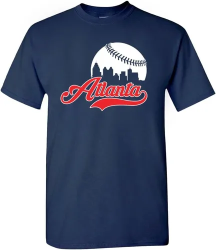Miniatura 35 de Xtreme Apparrel Cityscape Skyline - Camiseta para hombre para fanáticos del béisbol Miami - Camisa negra