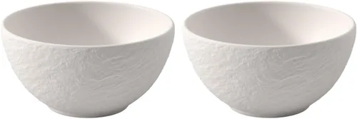 Miniatura 10 de Villeroy & Boch Manufacture Rock Rice Bowl, 14.5 oz, porcelana premium, fabricado en Alemania, negro mate