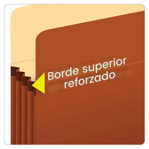 Miniatura 3 de Pendaflex Bolsillos de archivo expandibles, tamaño carta, expansión de 5.25", reforzados con material DuPont™ Tyvek®, tamaño carta, Redrope, 10 por