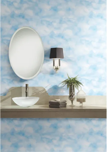 Miniatura 3 de RoomMates RMK10709WP - Papel pintado rosa en nubes despegar y pegar