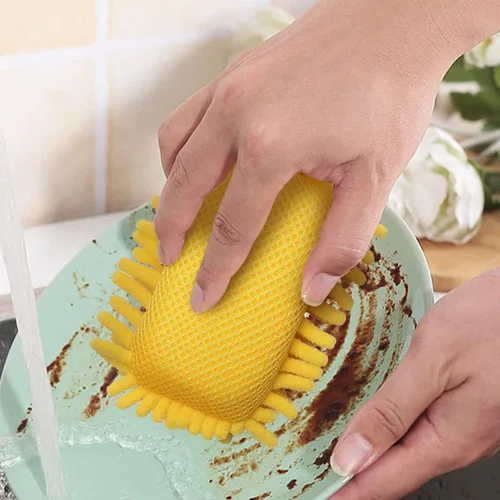 Miniatura 5 de Kitchen by Scrub- it - Esponja de microfibra antiarañazos para esponjas multiusos junto con poder de fregado resistente, limpieza sin esfuerzo