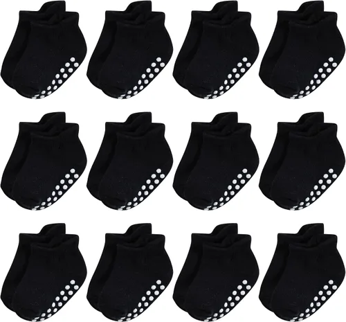 Miniatura 23 de Hudson Baby Calcetines antideslizantes unisex para bebé, Rosado Multi Girl