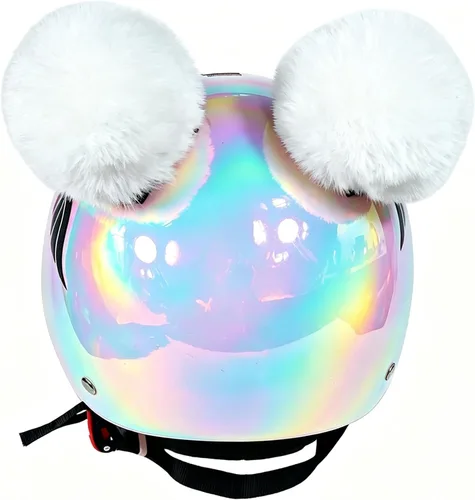 Miniatura 9 de Bolas redondas suaves para decoración de casco, accesorios de casco, 2 unidades para motocicleta, bicicleta, casco de esquí, diseño reutilizable