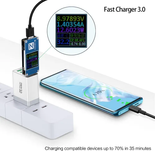 Miniatura 7 de iSeekerKit Paquete de 3 adaptadores de cargador de pared USB 3.0 de 4 puertos, bloque de carga rápida, compatible con Samsung Galaxy S10 S9 S8/Note