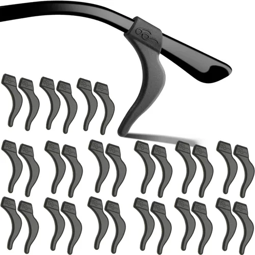 MOLDERP Agarres para Orejas de Anteojos - 21 Pares Antideslizantes para Gafas, Cómodas Puntas de Patillas de Silicona Elástica, Retenedor de Manga,