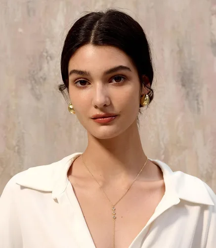 Miniatura 10 de Aretes de aro gruesos de oro para mujer, chapados en oro de 14 quilates, aretes de aro triple, hipoalergénicos, a la moda, aretes de aro gruesos