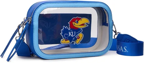Miniatura 17 de Montana West NCAA Bolsa transparente para eventos de estadio, bolsos para fanáticos de los deportes con correa de nailon ajustable, bolsillo