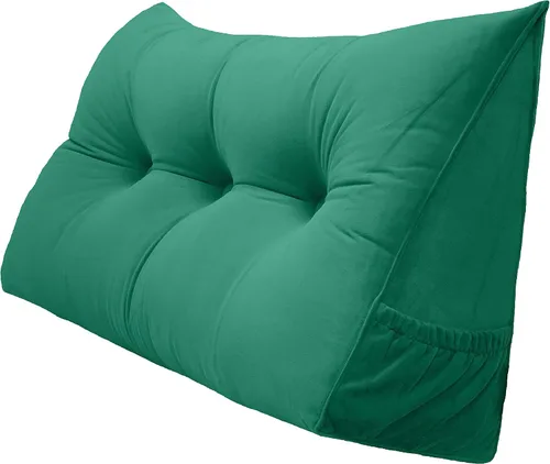 Miniatura 45 de Peachwell Almohada triangular de lectura para reposo en cama, cojín reforzador grande para cabecero, respaldo, almohada de cuña con funda extraíble
