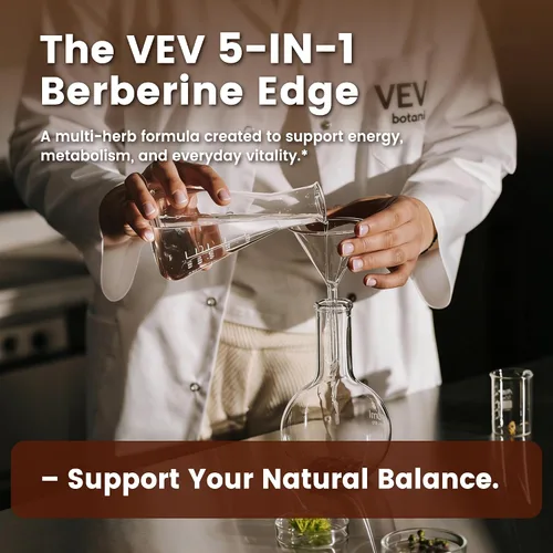 Miniatura 7 de VEV Berberine Supplement with Ceylon Cinnamon for Daily Wellness Support– 2 Bottles (240 Capsules Total)