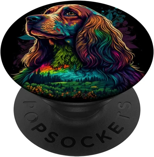Lindo Cocker Spaniel Dog on Cocker Spaniel Lover PopSockets PopGrip intercambiable