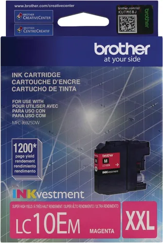 Brother Cartucho de tinta magenta de alto rendimiento para impresora LC10EM