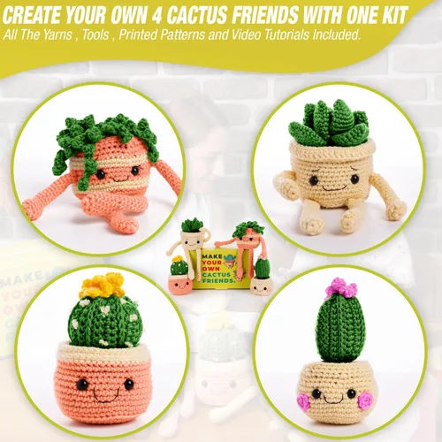 Miniatura 3 de MODDA Kit de ganchillo para principiantes, kit de inicio de ganchillo para principiantes con tutoriales en video fáciles de seguir, kits
