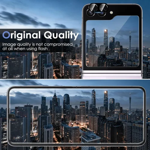 Miniatura 6 de Paquete de 6 protectores de pantalla para Samsung Galaxy Z Flip 5, protector de pantalla interno flexible de TPU + protector de pantalla exterior