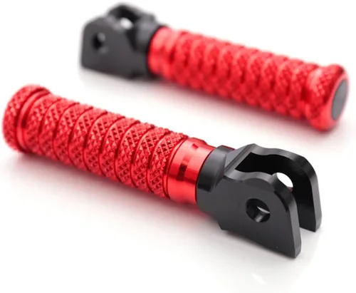 Miniatura 21 de MC MOTOPARTS POLE - Clavijas de pie delanteras elevadoras de extensión CNC de 0.984 in compatibles con YZF R3 2015-2017