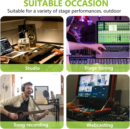 Miniatura 8 de Mezclador de audio profesional Riworal, consola de mezcla de 6 canales, interfaz de sonido, consola de mezcla de DJ, mezclador de audio con efecto