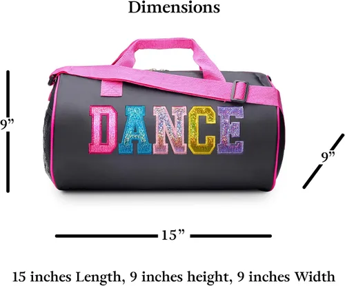 Miniatura 4 de Bolsa de lona de nailon para niña, Negro