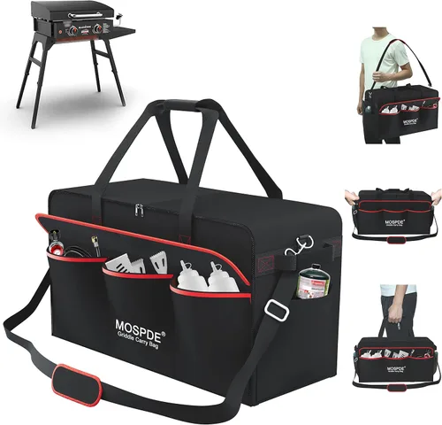 Bolsa de transporte de parrilla de 22 pulgadas para Blackstone de 22 pulgadas con cubierta de parrilla y soporte, se adapta a la parrilla Blackstone