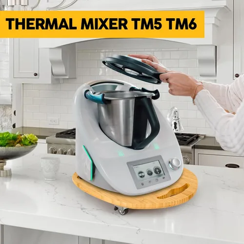 Miniatura 5 de Elegante bandeja deslizante para Thermomix TM5 TM6, base para Thermomix - Robusta, se desliza fácilmente desde debajo del gabinete, bandeja