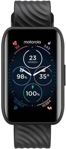 Miniatura 8 de Motorola Moto 40 - Reloj inteligente Bluetooth con 10 días de duración de la batería, integración con Google Fit, pantalla transparente de 1.5 Oro