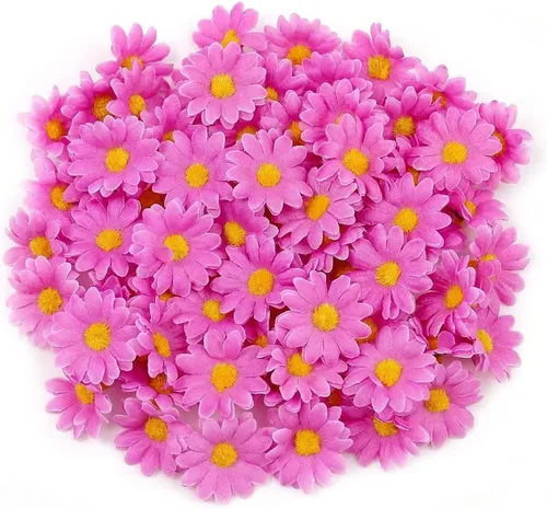 Miniatura 10 de 100 cabezas de girasol de seda de 1.969 in, 2 pulgadas, decoración de boda, corona de regalo, álbum de recortes, manualidades, fiesta, festival