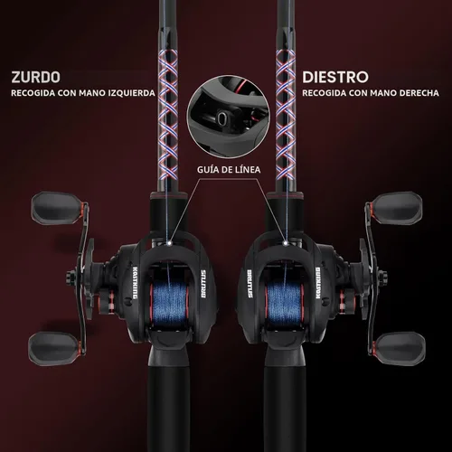 Miniatura 9 de KastKing Carrete de pesca Brutus Baitcasting, marco de grafito, relación de engranajes 7.2:1, rodamientos de bolas de acero inoxidable blindados