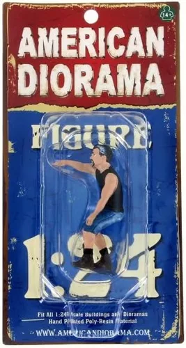Miniatura 3 de American Diorama Hotrodders Derek Figurine, 24027 - Accesorio de pasatiempos a escala 1/24