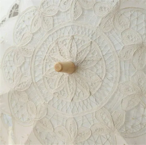 Miniatura 5 de Honeystore Sombrilla de encaje para decoración de novia